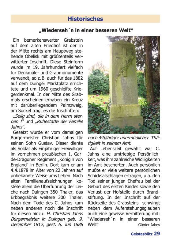 Gemeindebrief Juni - August 2026