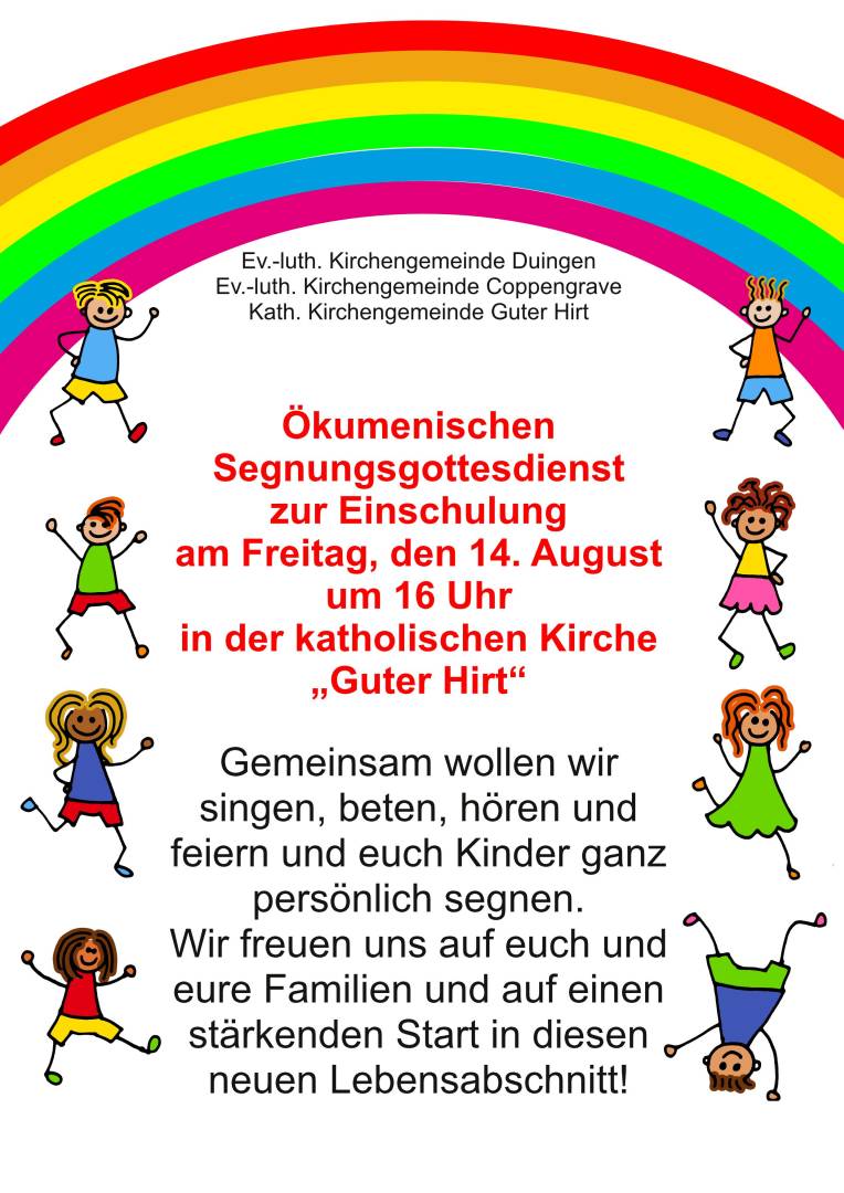 Ökumenischer Einschulungsgottesdienst