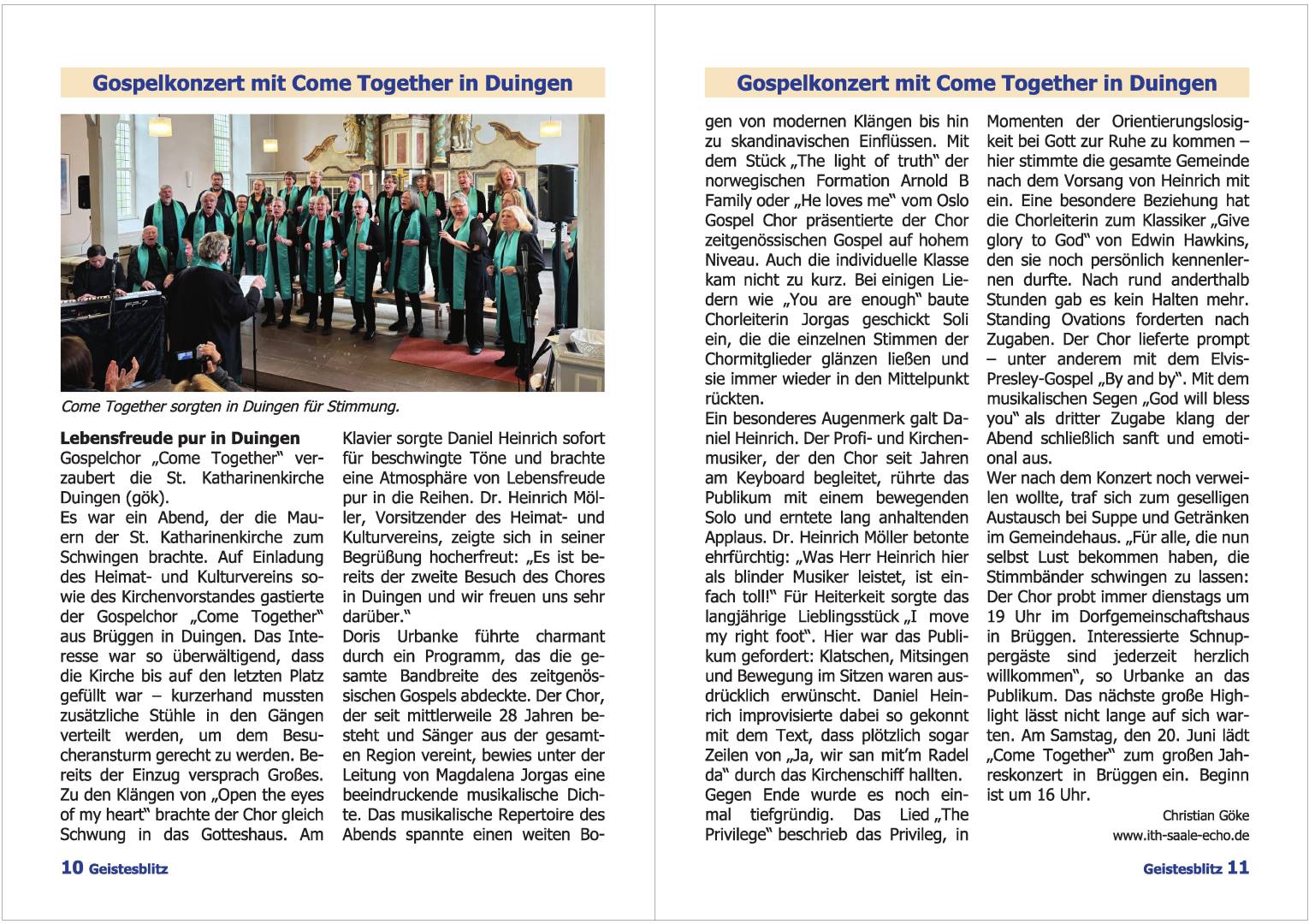 Gemeindebrief September 2026 - November 2026
