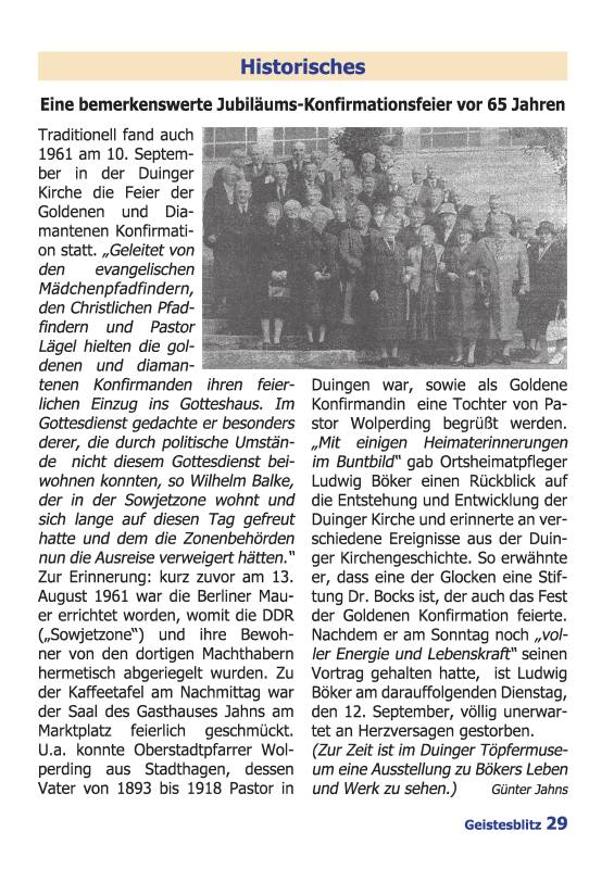 Gemeindebrief September 2026 - November 2026